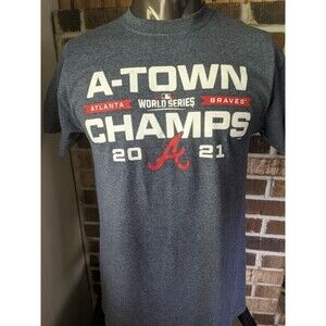 Atlanta Braves A-Town 2021 World Series T-Shirt  Size Mens Medium